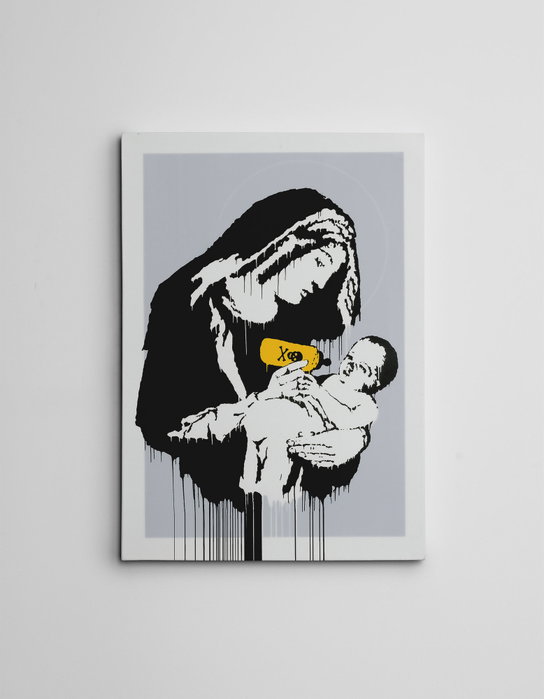 Wallity Lienzo Decorativo Banksy WY122 (50 x 70 cm)